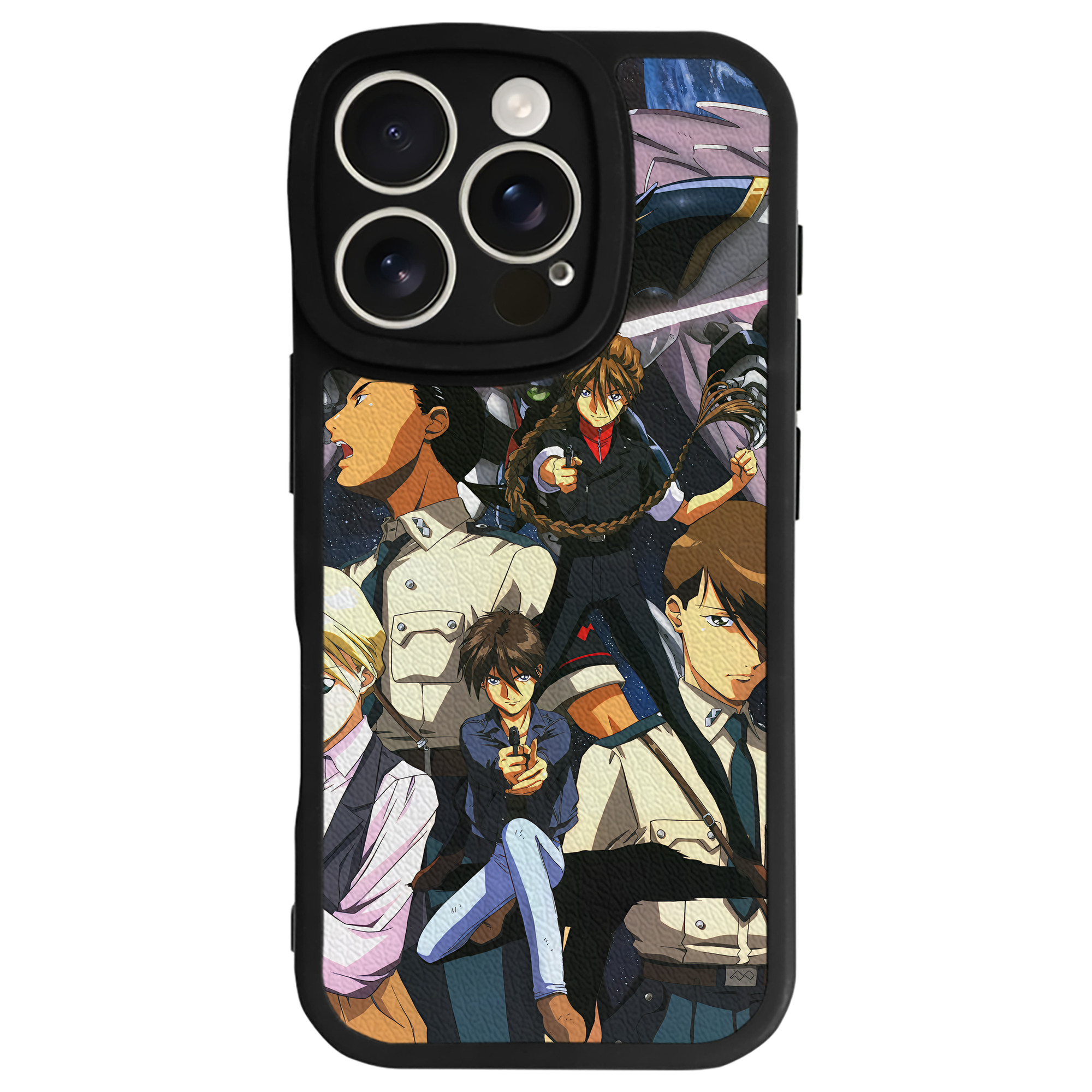 （画像用） 機動戦士ガンダム Mobile Suit Gundam 【iPhone 16シリーズ対応】シリコンスマホケース（レザー調） 材質：シリコン